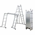 Alumínium létra + dobogó G21 4x4x4,6M